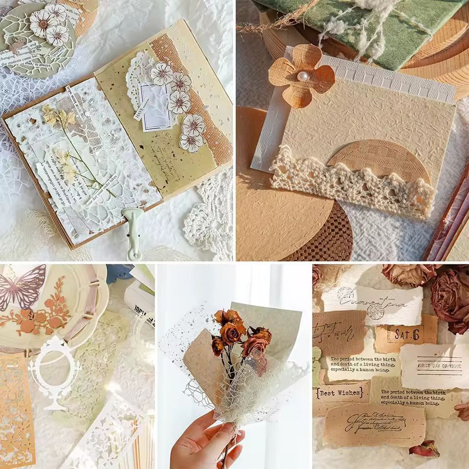 Textured Craft Paper Deluxe  20Sheet Mixed Scrapbook Pack For DIY Journals  Collage 2