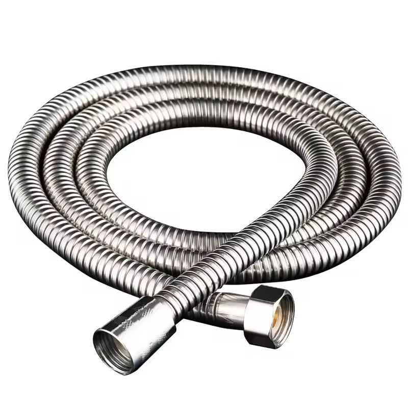 Flexible SUS 304 Stainless Steel Shower Hose – 1.5 m / 2 m (Black / Silver) Bathroom Extension Pipe