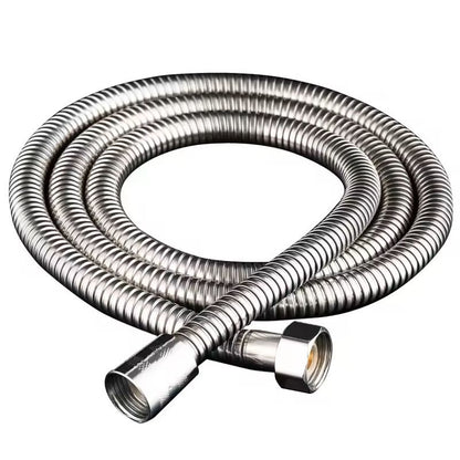Flexible SUS 304 Stainless Steel Shower Hose  15 M  2 M Black  Silver Bathroom Extension Pipe 3