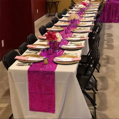 Glitter Shine Sequin Table Runner 30by180 Cm  Sparkling Party  Wedding Table Decor 1