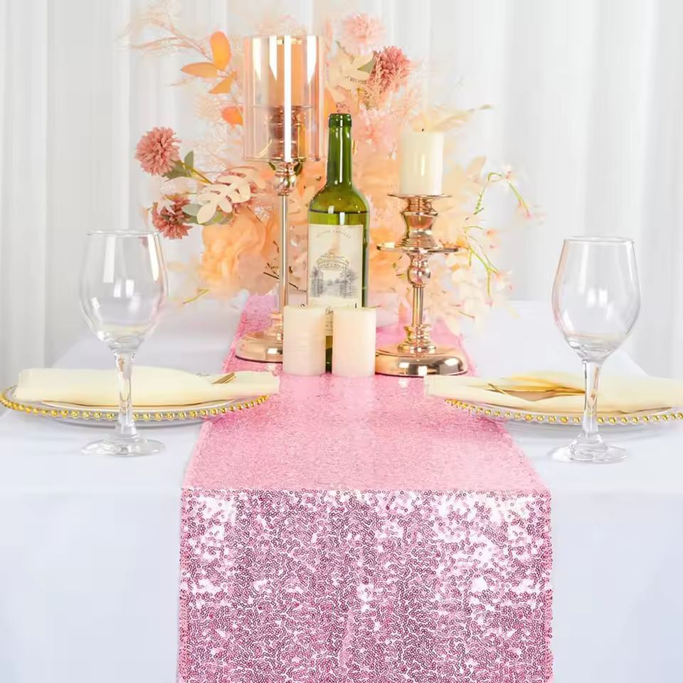 Glitter Shine Sequin Table Runner 30by180 Cm  Sparkling Party  Wedding Table Decor 9