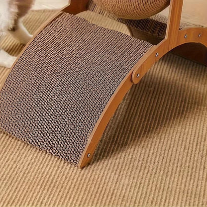 Vertical Cat Scratching Ball  Board Toy With Corrugated Column 3