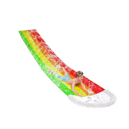 157 Ft X 25 Ft Inflatable Backyard Water Slide Mat With Sprinkler Splash Track 3