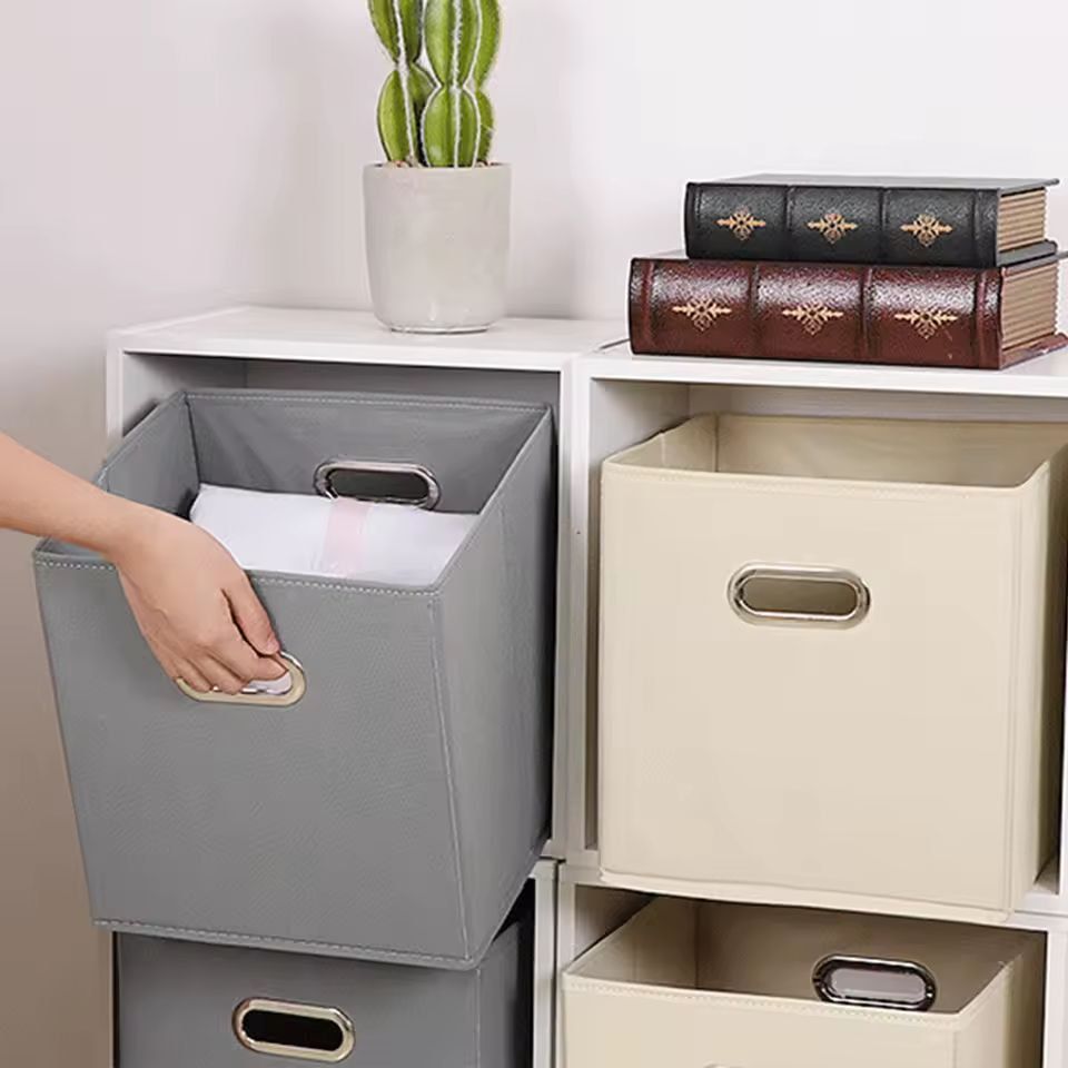 SmartFold Fabric Storage Organizer Box  Foldable Closet  Drawer Storage Bin For Clothes Toys  Books 2