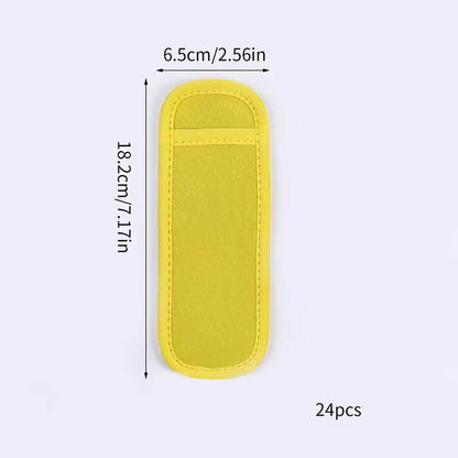 Reusable Ice Pop Sleeves  Insulated Freezer Pop Holders For NoMess NoFreeze Snacking 8