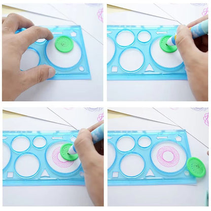 Creative Geometry Spirograph Drawing Stencils Set For Kids Art  Crafts 1
