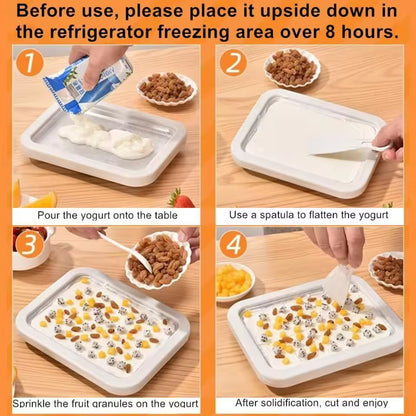 ChillCraft Instant Ice Cream Roll Maker Pan  DIY Frozen Yogurt  Sorbet Station 5