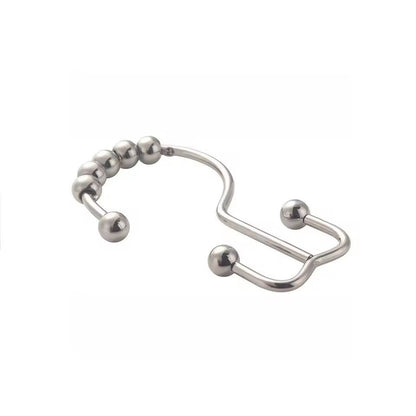 Premium DoubleSided Shower Curtain Hooks  SmoothGlide Metal Rings For Easy Bathroom Curtain Hanging 5