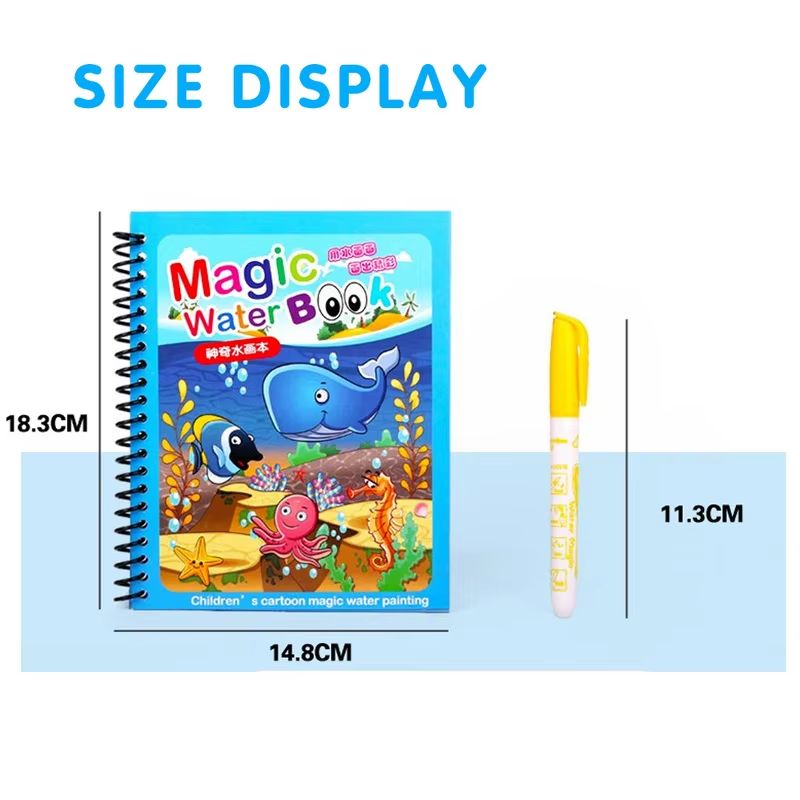 Magical Montessori Water Drawing Book  Reusable Sensory Coloring Toy For Kids 1
