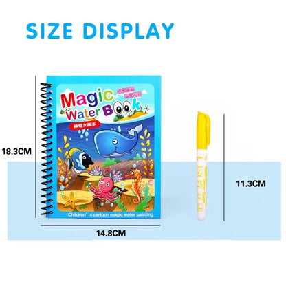 Magical Montessori Water Drawing Book  Reusable Sensory Coloring Toy For Kids 1