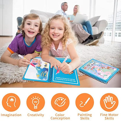 Magical Montessori Water Drawing Book  Reusable Sensory Coloring Toy For Kids 5