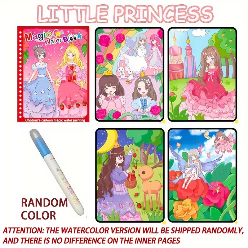 Magical Montessori Water Drawing Book  Reusable Sensory Coloring Toy For Kids 6