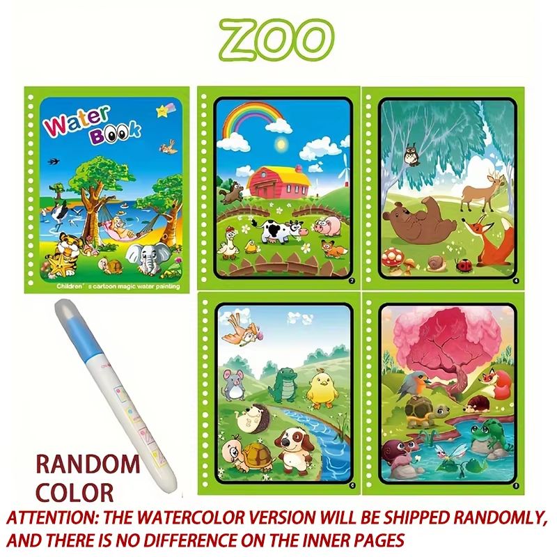 Magical Montessori Water Drawing Book  Reusable Sensory Coloring Toy For Kids 8