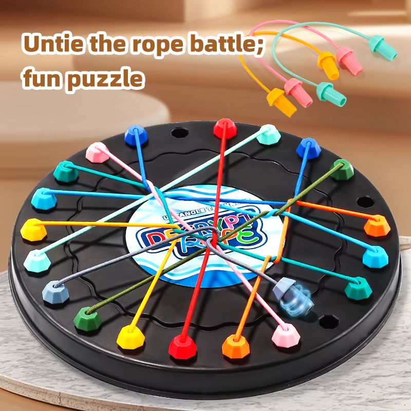 2025 Kids Rope Knot Decoding Logic Training Puzzle Toy