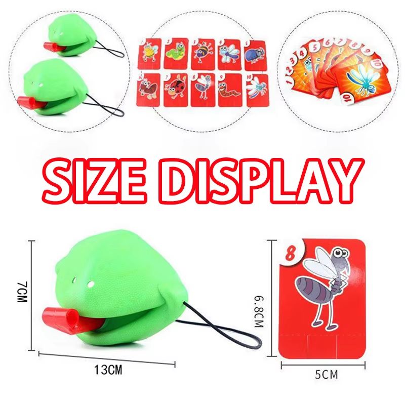 Frog And Lizard Tongue Card Licking Game Mask Set For Kids And Family Parties 4