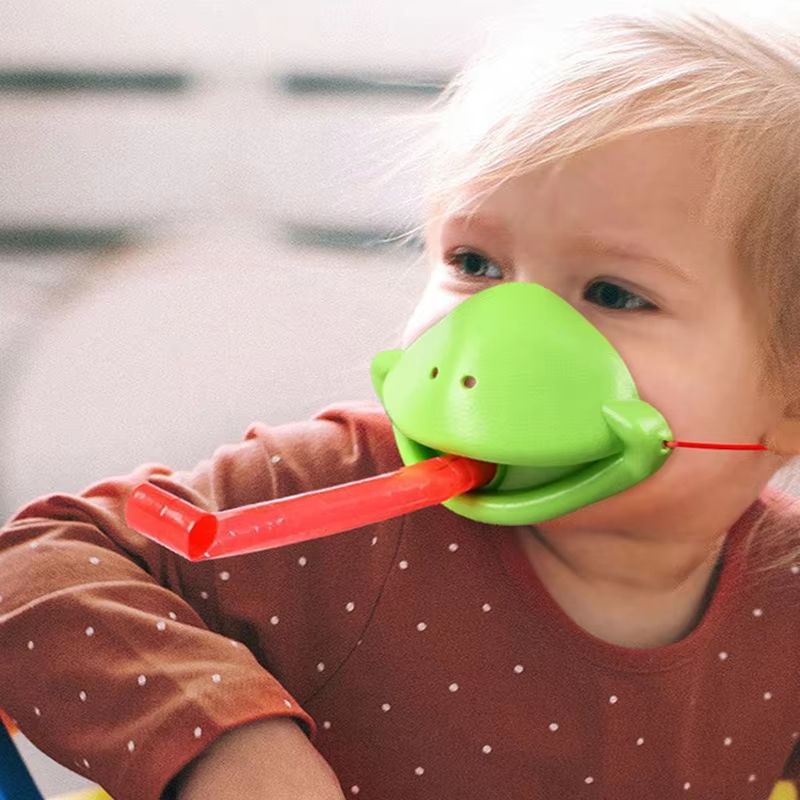 Frog And Lizard Tongue Card Licking Game Mask Set For Kids And Family Parties 5