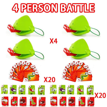 Frog And Lizard Tongue Card Licking Game Mask Set For Kids And Family Parties 7