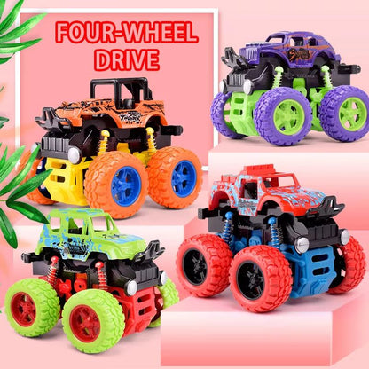Pull Back 4-Wheel Drive Off-Road SUV Toy Car For Kids