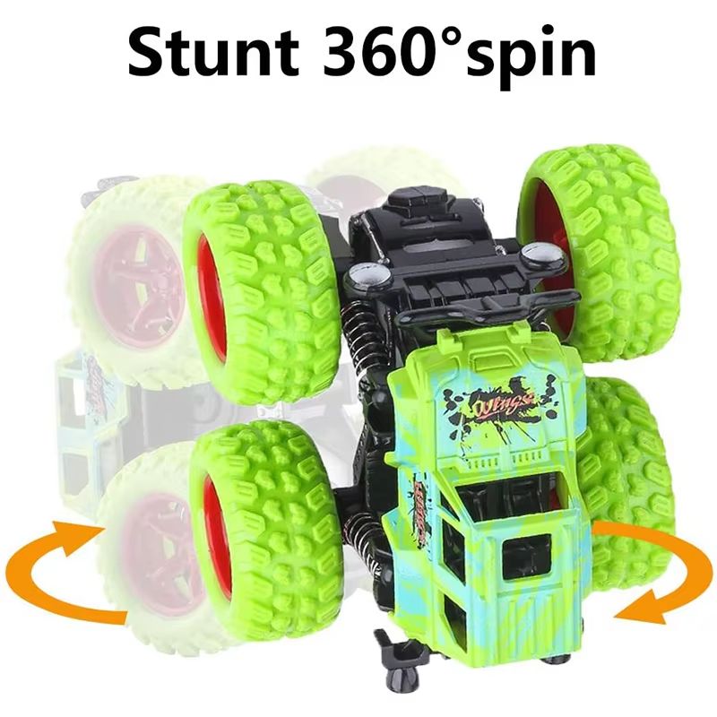 Dinosaur Monster Truck Pull Back Inertia Car Toy For Kids 5
