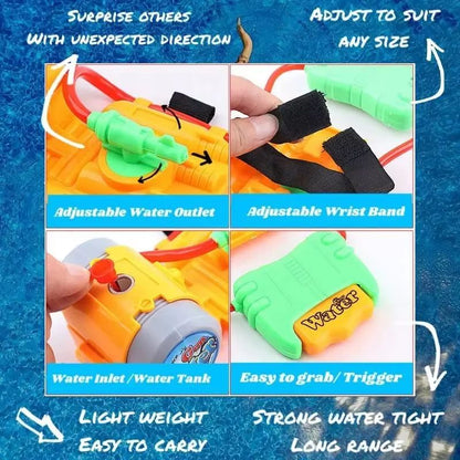 Wrist Squirt Water Guns Toy  Hands Free Kids Water Blaster For Pool And Beach 2