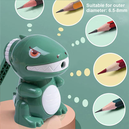 Manual Cartoon Sharpener Dinosaur Pencil Sharpener Fast Sharpening For School Student Home Office U 1