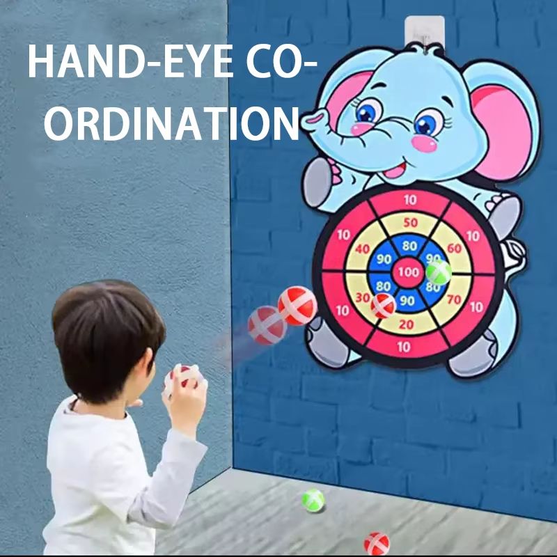 Montessori Sticky Ball Dart Board Target Game For Kids Ages 4 To 6 5