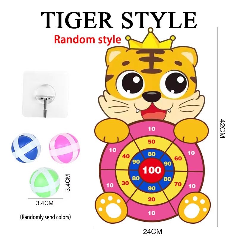 Montessori Sticky Ball Dart Board Target Game For Kids Ages 4 To 6 7