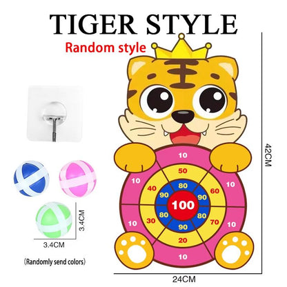 Montessori Sticky Ball Dart Board Target Game For Kids Ages 4 To 6 7