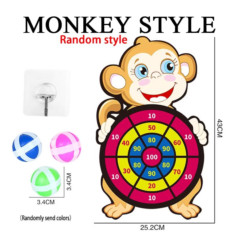 Montessori Sticky Ball Dart Board Target Game For Kids Ages 4 To 6 11