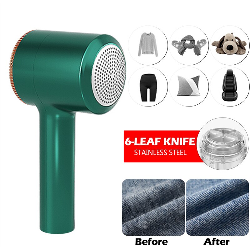 USB Electric Rechargeable Lint Remover Hair Ball Trimmer Clothes Sweater Shaver Fuzz Removal Device 2