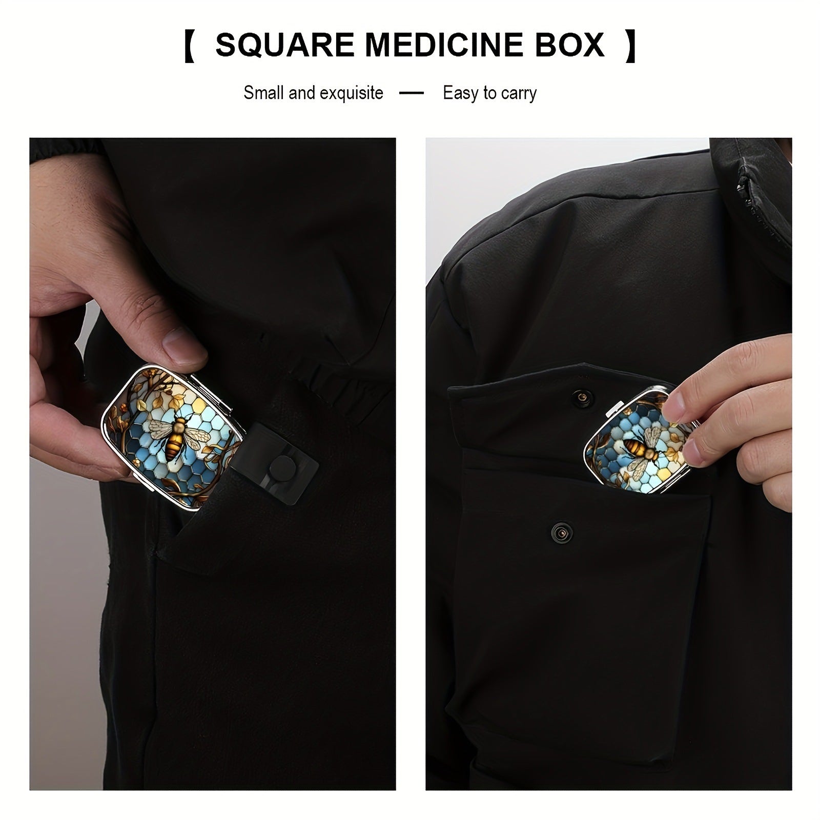 Metal Jewelry Organizers Travel Cases Lovely Colored Medicine Small Pill Container Iron Cabinet Hou 3