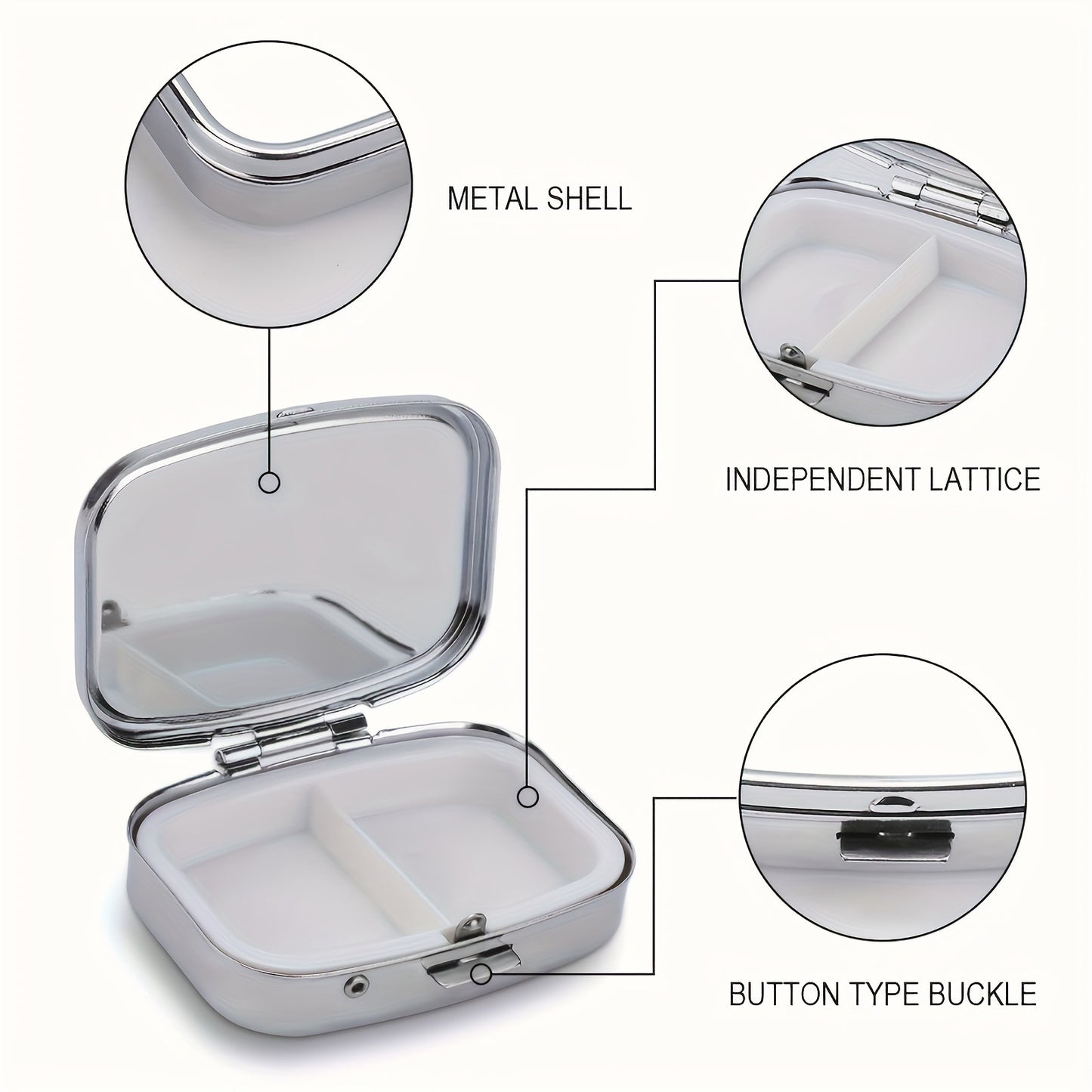 Metal Jewelry Organizers Travel Cases Lovely Colored Medicine Small Pill Container Iron Cabinet Hou 4