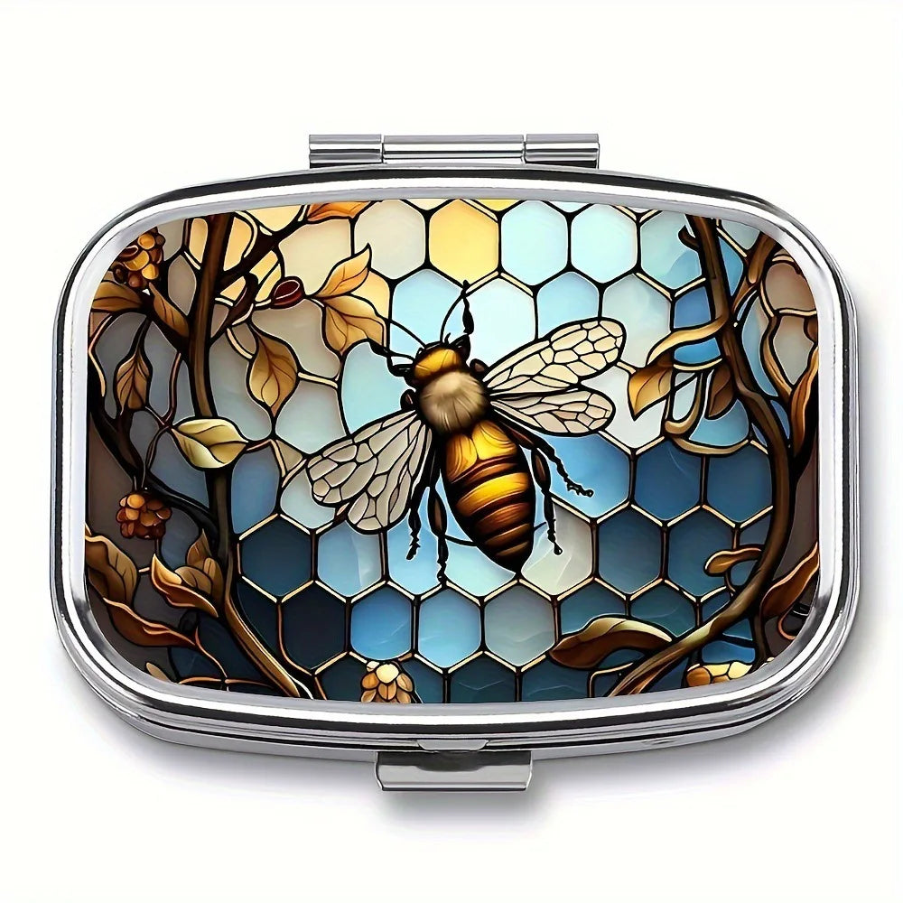 Metal Jewelry Organizers Travel Cases Lovely Colored Medicine Small Pill Container Iron Cabinet Hou 6