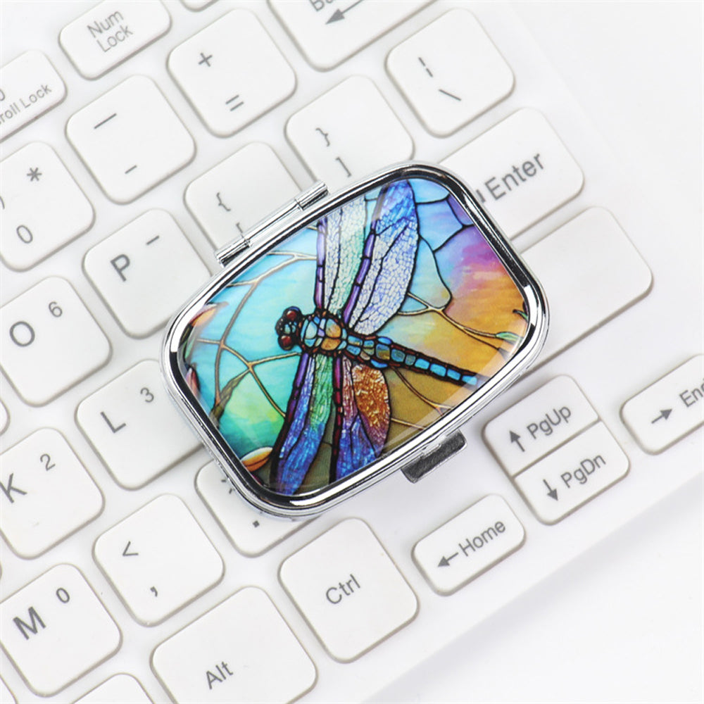 Metal Jewelry Organizers Travel Cases Lovely Colored Medicine Small Pill Container Iron Cabinet Hou 7