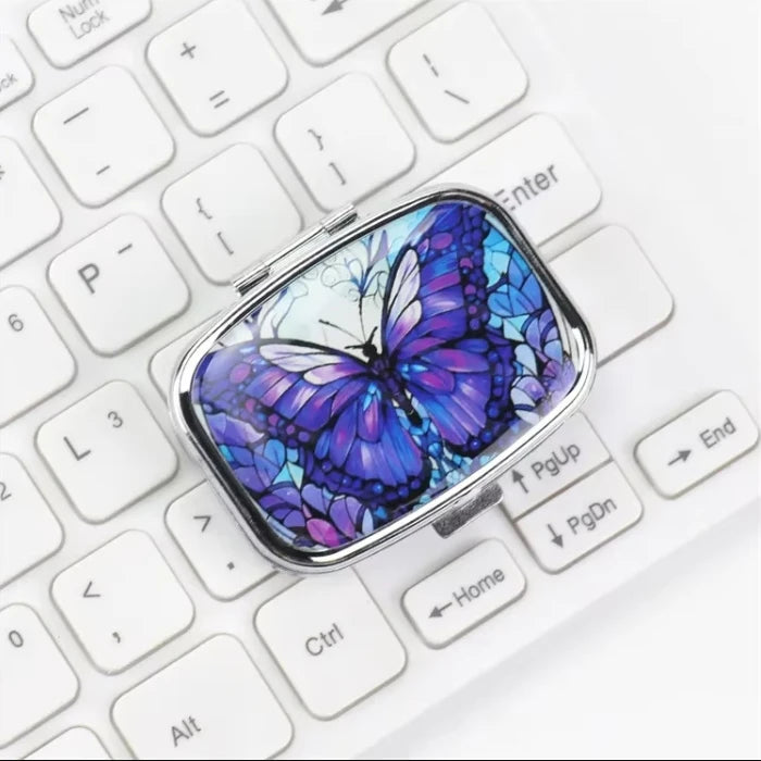 Metal Jewelry Organizers Travel Cases Lovely Colored Medicine Small Pill Container Iron Cabinet Hou 8