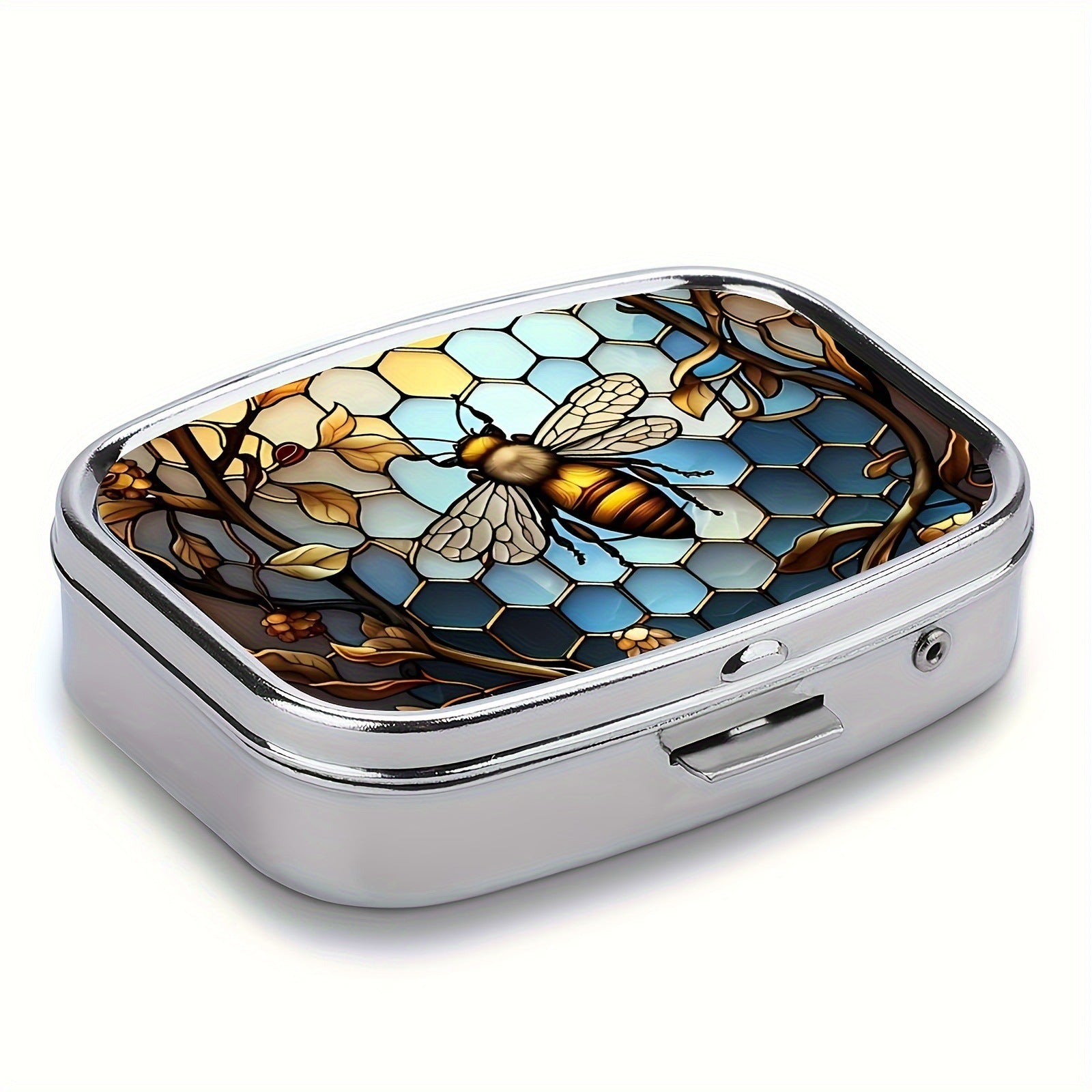 Metal Jewelry Organizers Travel Cases Lovely Colored Medicine Small Pill Container Iron Cabinet Hou 5