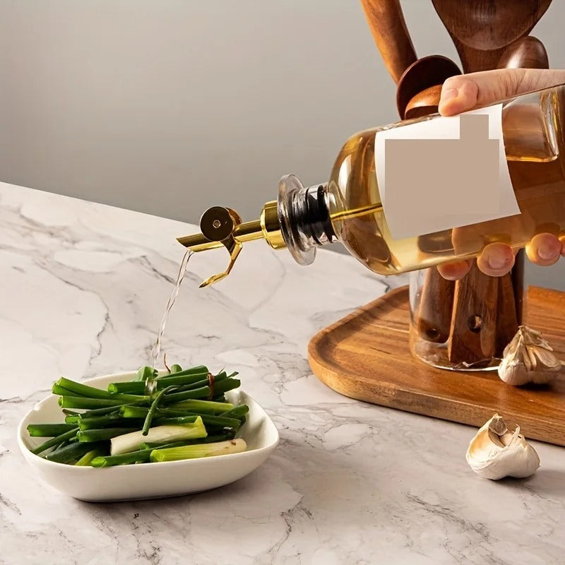 Bottle Seasoning Bottle, Glass Olive Oil Dispenser, Vinegar Bottle Condiment, Kitchen Stuff Container Kitchen Gadgets