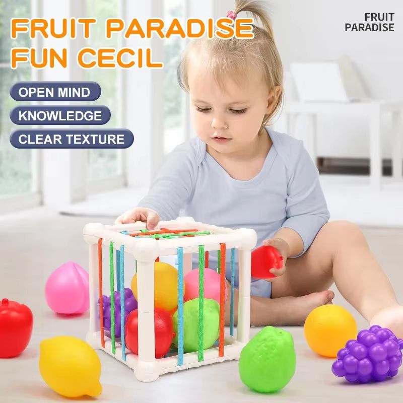 7 Piece Baby Learning Cubes Shape Matching  Stacking Educational Toy Set 3