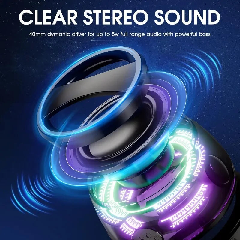 Mini Sound Box Hours Playback RGB Lighting Magnetic Speaker Portable Bluetooth Speaker Phone Holder 4