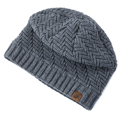 Fashion Knitted Hats For Men And Women Unisex Peak Labal Winter Hats Lined Warm Sports Hats Beanie  1