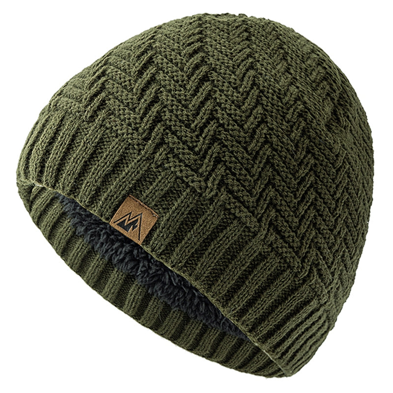 Fashion Knitted Hats For Men And Women Unisex Peak Labal Winter Hats Lined Warm Sports Hats Beanie  9