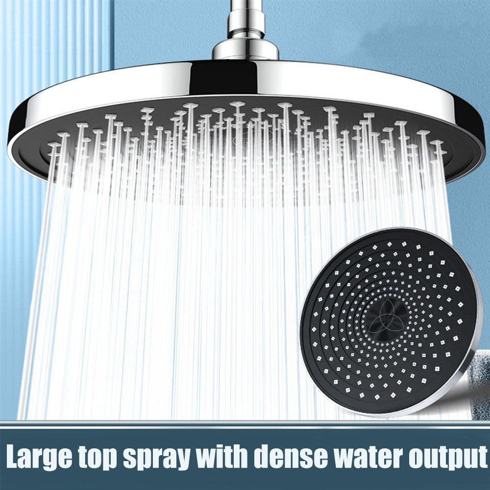 Top Spray Large Water Volume Booster Shower Head, Pressurised Home Bathroom Shower Head Set, Single Head High Flow
