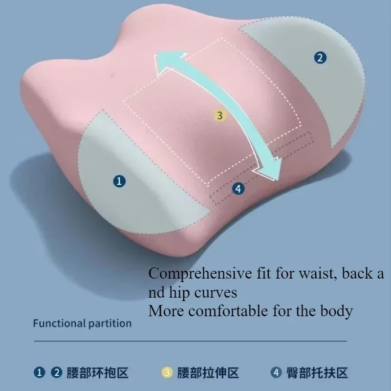 Sleep Lumbar Pillow Ergonomic, Cotton Bed Lumbar Protrusion, Special Lumbar Support Cushion, Back Support