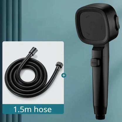High Pressure Shower Head, Adjustable One Key Stop, Water Saving Shower Heads, Bathroom Accessories