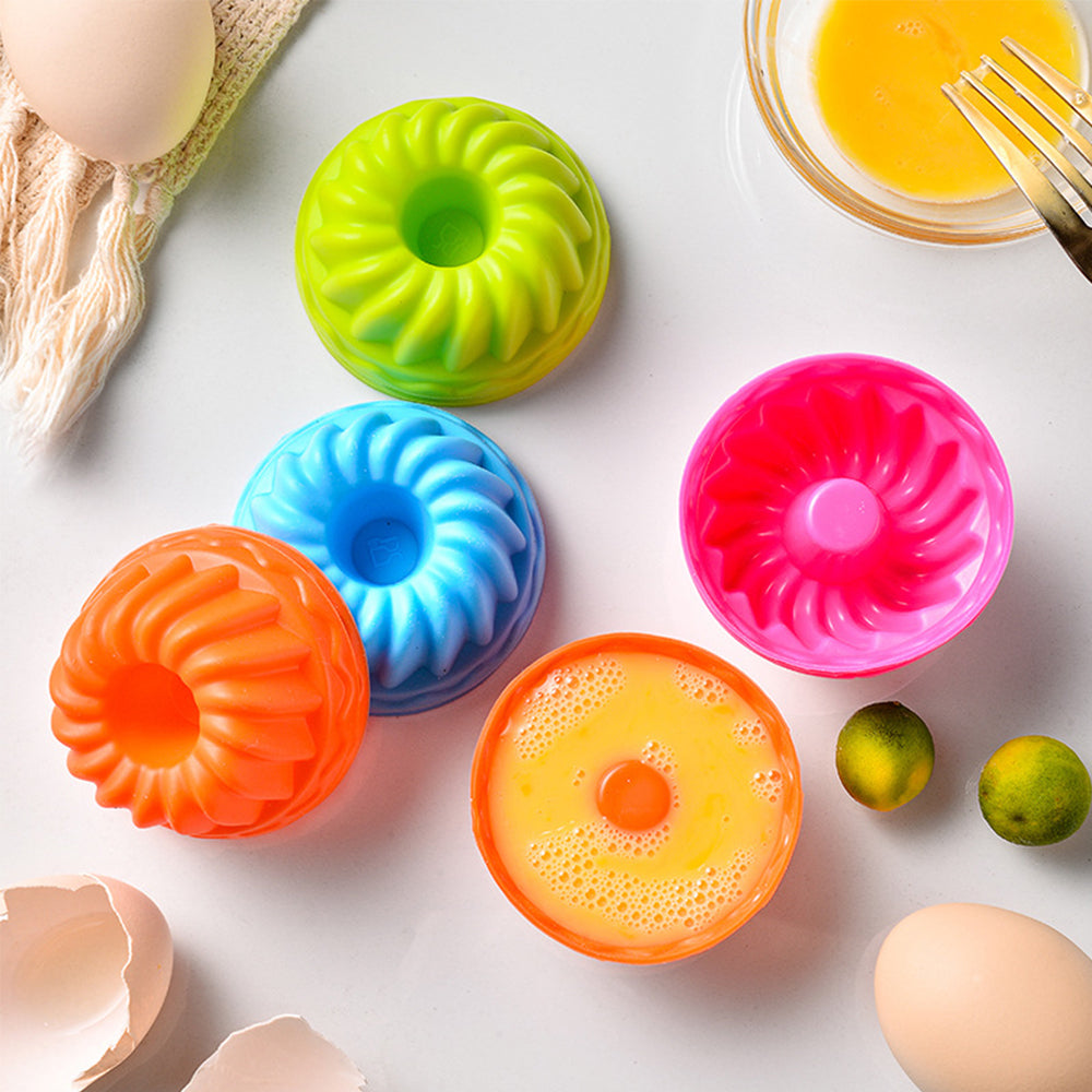 Muffin Cake Cups Silicone Cake Molds, Egg Tart Cupcake Dessert Baking Mold, Color Random Bakeware Tools