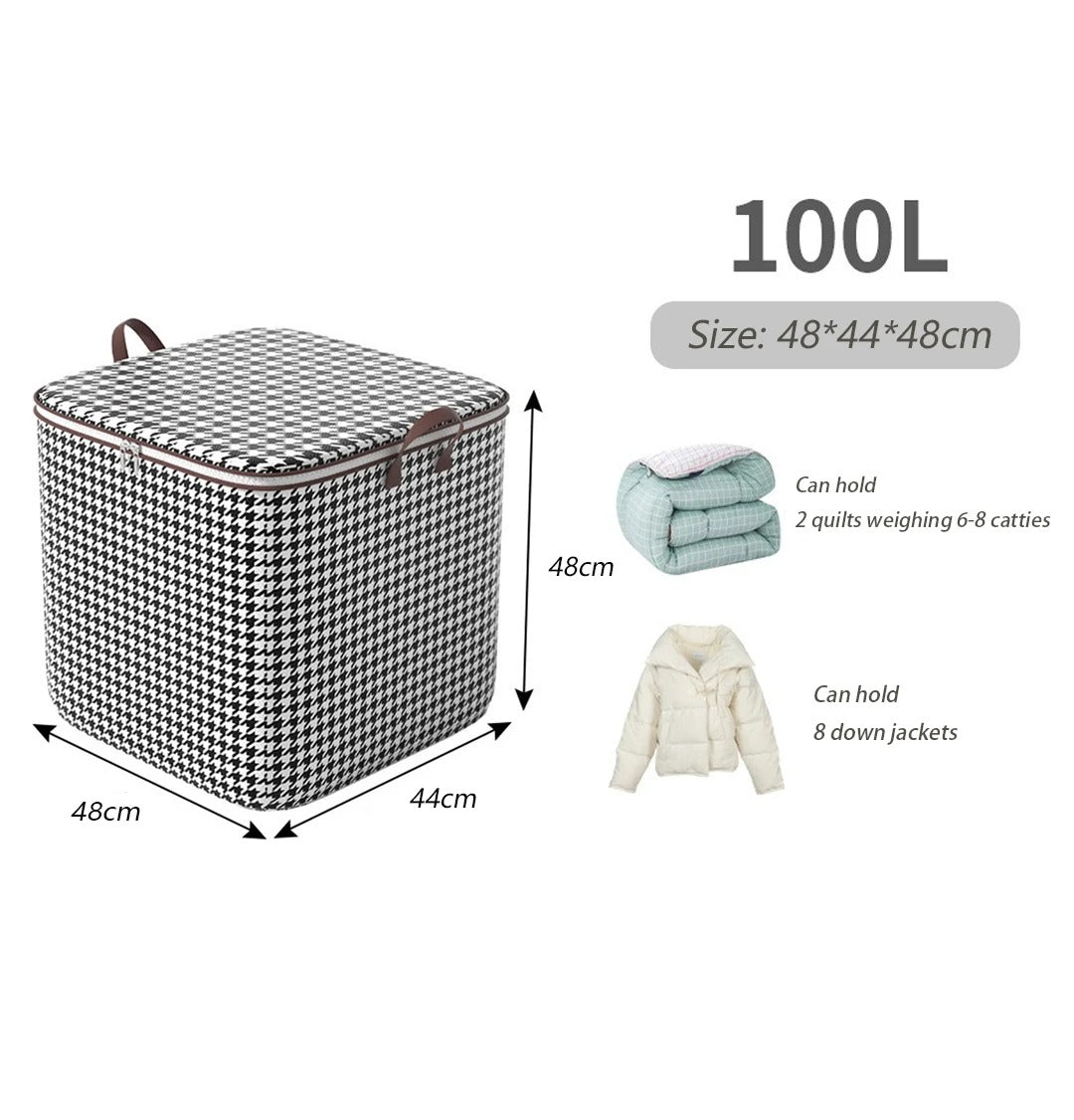 Fold able Clothes Organiser, Large Capacity Quilt, Tote Bag, Moving Box, Dust proof Home, Clothes Storage Bags Wardrobe