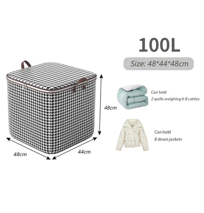 Fold able Clothes Organiser, Large Capacity Quilt, Tote Bag, Moving Box, Dust proof Home, Clothes Storage Bags Wardrobe
