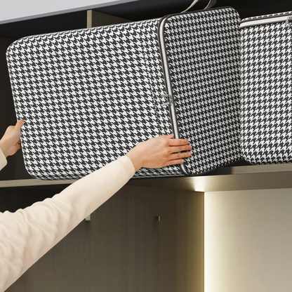 Fold able Clothes Organiser, Large Capacity Quilt, Tote Bag, Moving Box, Dust proof Home, Clothes Storage Bags Wardrobe