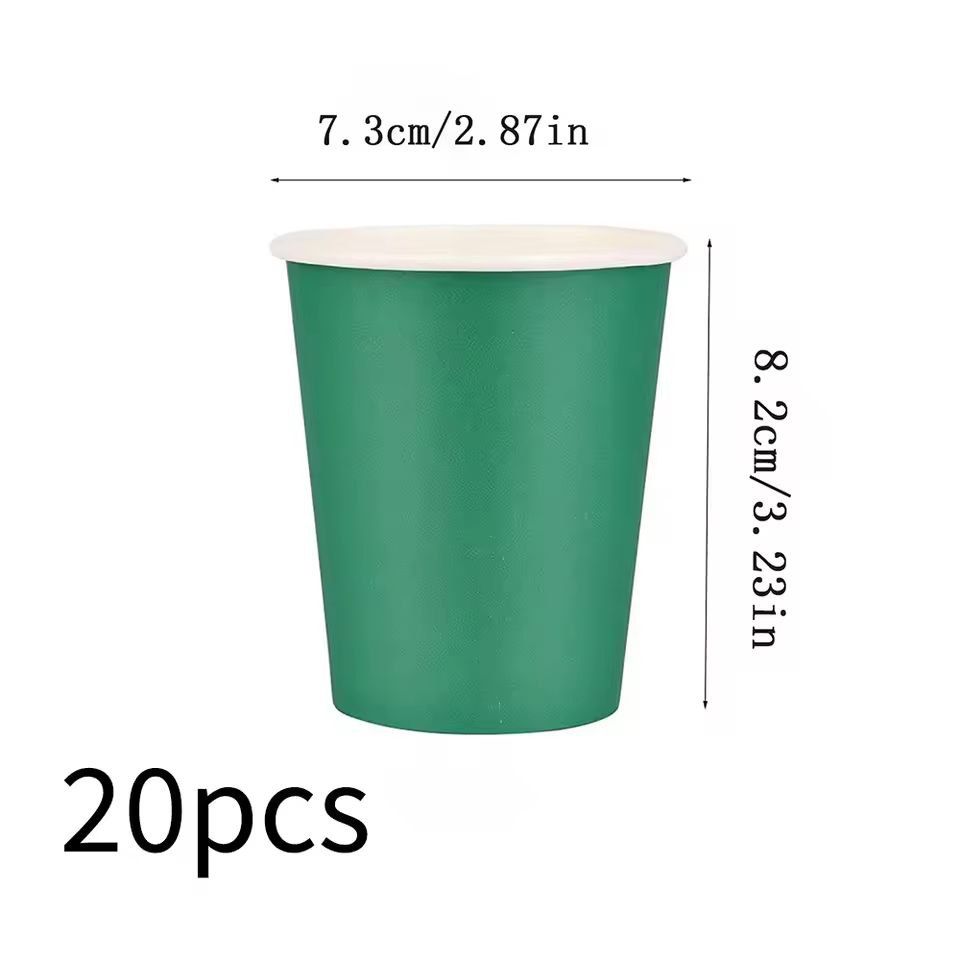 Premium 20Pack 9 Oz Disposable Paper Coffee Cups  Party Picnic  Travel Pack 7