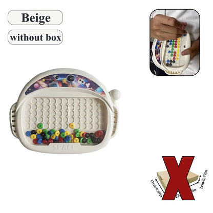 Magnetic Doodle Board With Pen And Beads  Educational Drawing Toy For Kids Ages 38 9